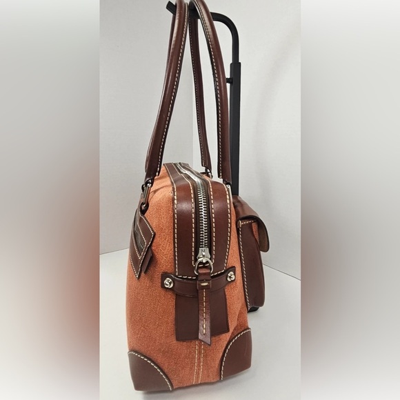 Dooney & Bourke Brown and Tan Shoulder Bag - Picture 6 of 16
